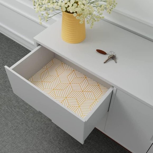 Golden Stripes Drawer Liner Self-Adhesive - Picture 2 of 4